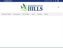 Tablet Screenshot of barringtonhills-il.gov